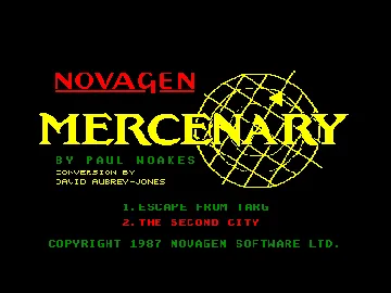 Mercenary (F) (1987) screen shot title